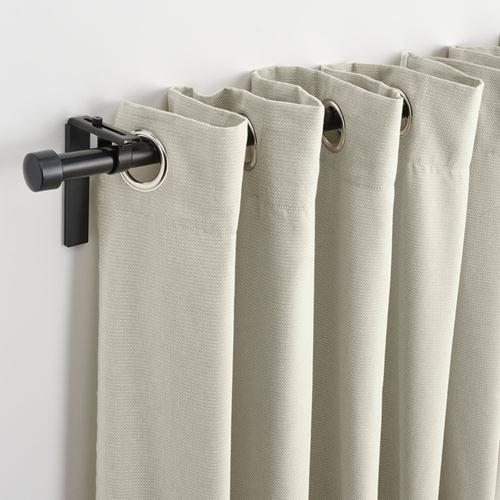 IKEA - MOALINA, background curtain, 1 pair, green, 145x300 cm