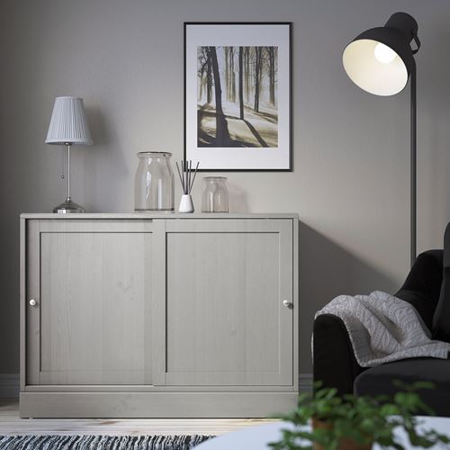 IKEA - HAVSTA, büfe, gri, 121x89x47 cm