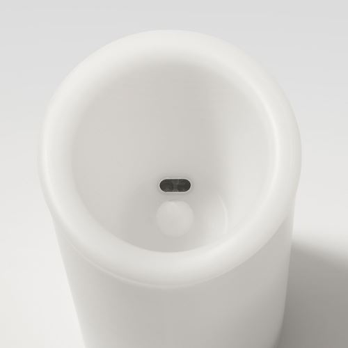 IKEA - ADELLÖVTRAD, LED scented block candle, white