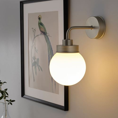 IKEA - FRIHULT, wall lamp, metal color