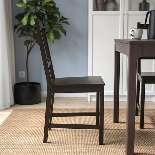 IKEA - STEFAN, wooden chair, blackbrown