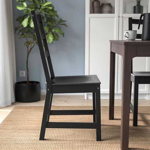 IKEA - NORDVIKEN, wooden chair, black