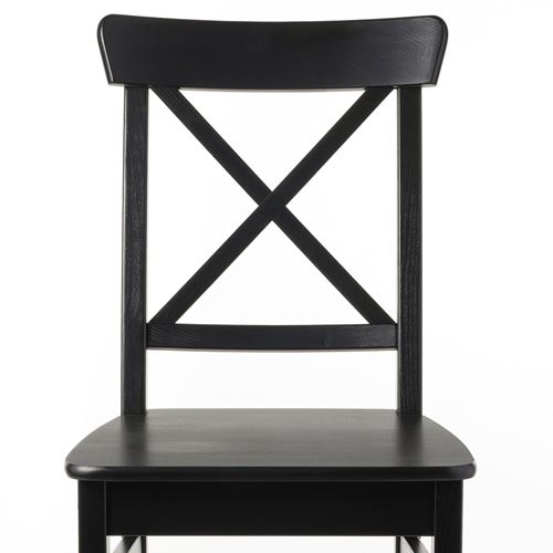 IKEA - INGATORP/INGOLF, dining set, black, 6 chairs