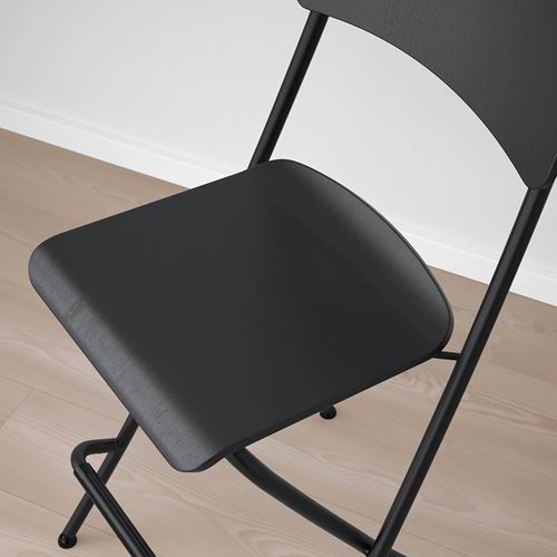 IKEA - FRANKLIN, bar chair, black, 63 cm