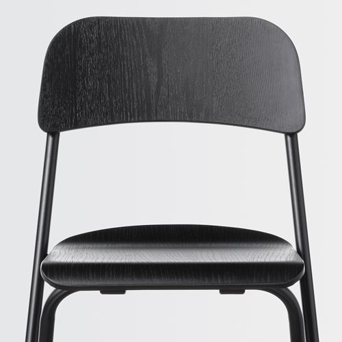 IKEA - FRANKLIN, bar chair, black, 74 cm