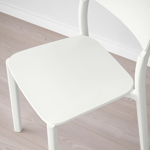 IKEA - VANGSTA/JANINGE, kitchen table set, white, 6 chairs