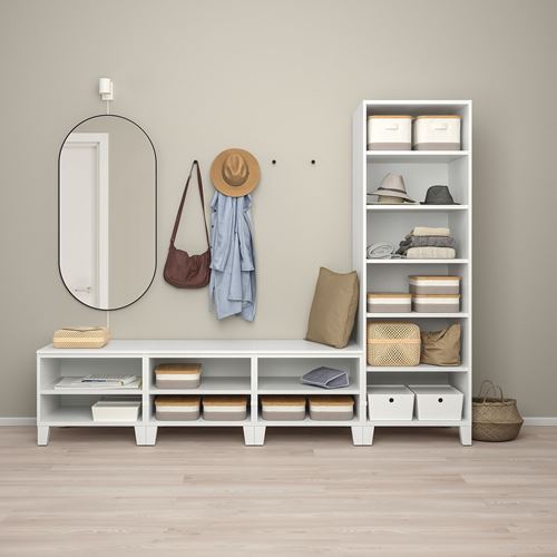 IKEA - PLATSA, PLATSA wardrobe, white, 240x57x191 cm