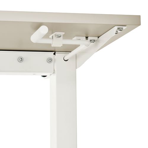 IKEA - TROTTEN, height adjustable desk, beige-white, 120x70 cm