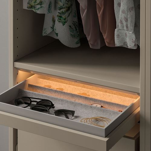 IKEA - ÖVERSIDAN/TRADFRI, aydınlatma seti, bej