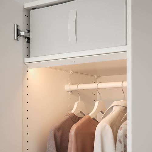 IKEA - ÖVERSIDAN, LED'li sensörlü dolap aydınlatması, beyaz, 46 cm