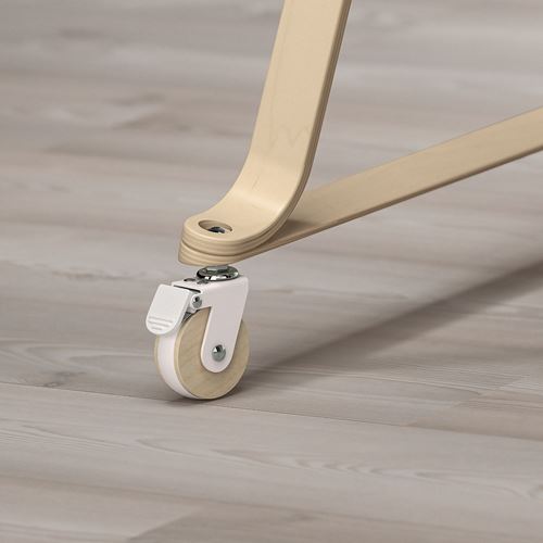 IKEA - ALSKVARD, bassinet, birch/white, 40x73 cm