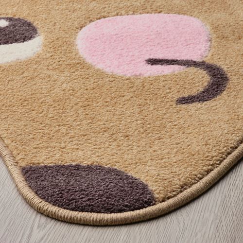 IKEA - BRUMMIG, kids rug, brown, 94x150 cm