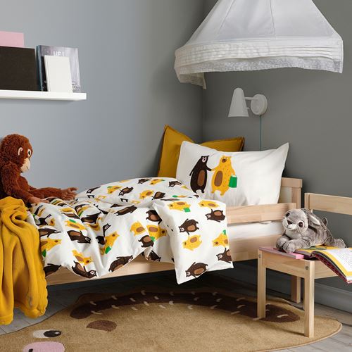 IKEA - BRUMMIG, kids rug, brown, 94x150 cm