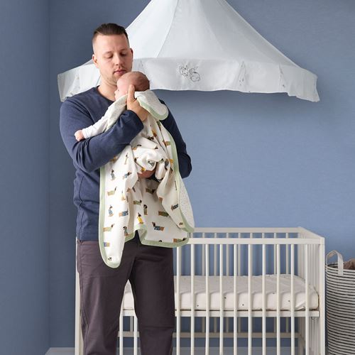 IKEA - DRÖMSLOTT, bebek battaniyesi, çok renkli, 80x100 cm