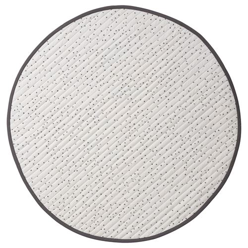 IKEA - DRÖMSLOTT, bebek battaniyesi, sarı-beyaz, 105 cm