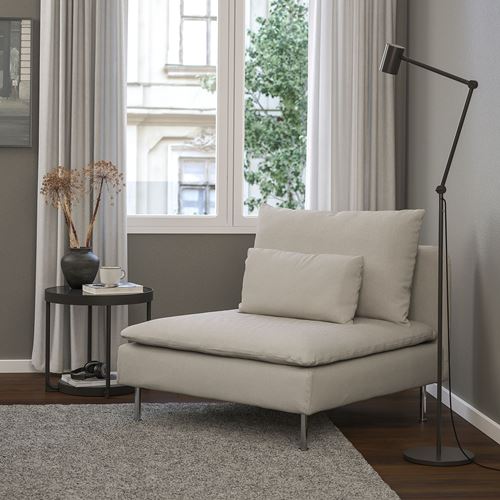 IKEA - SÖDERHAMN, armchair, fridtuna light beige