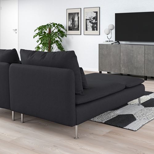 IKEA - SÖDERHAMN, 2-seat sofa, fridtuna dark grey