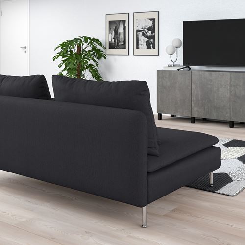 IKEA - SÖDERHAMN, 3-seat sofa, fridtuna dark grey