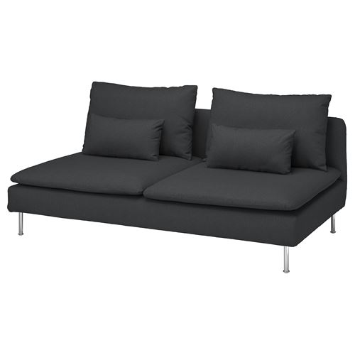 IKEA - SÖDERHAMN, 3-seat sofa, fridtuna dark grey