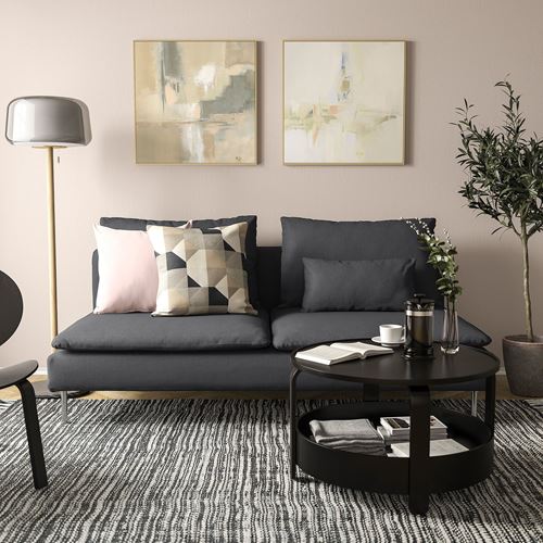 IKEA - SÖDERHAMN, 3-seat sofa, fridtuna dark grey