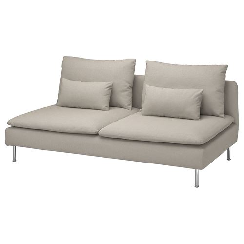 IKEA - SÖDERHAMN, 3-seat sofa, fridtuna light beige