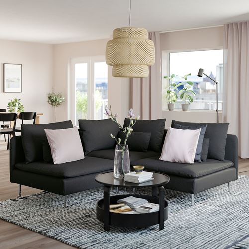 IKEA - SÖDERHAMN, corner sofa, fridtuna dark grey