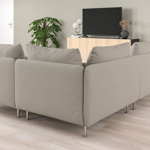 IKEA - SÖDERHAMN, corner sofa, fridtuna light beige