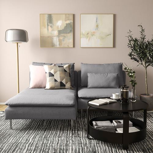 IKEA - SÖDERHAMN, 2-seat sofa, tonerud grey