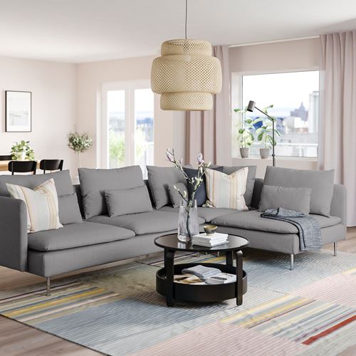 IKEA - SÖDERHAMN, 4-seat corner sofa, tonerud grey