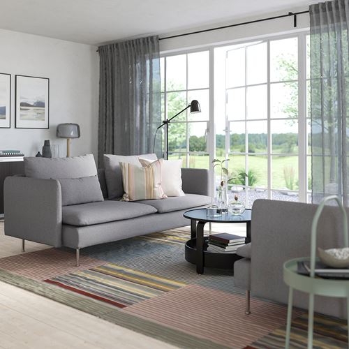 IKEA - SÖDERHAMN, 3-seat sofa, tonerud grey