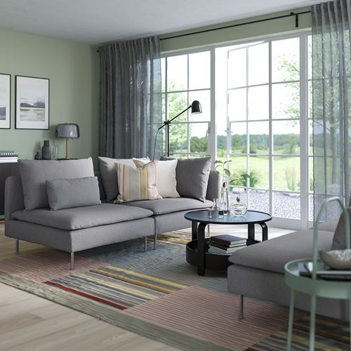 IKEA - SÖDERHAMN, 3-seat sofa, tonerud grey