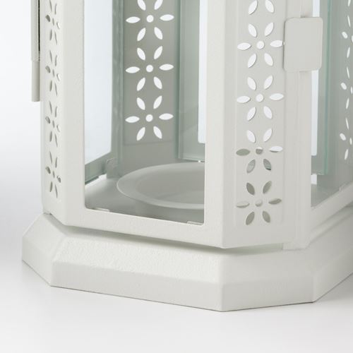 IKEA - ENRUM, lantern, white, 22 cm