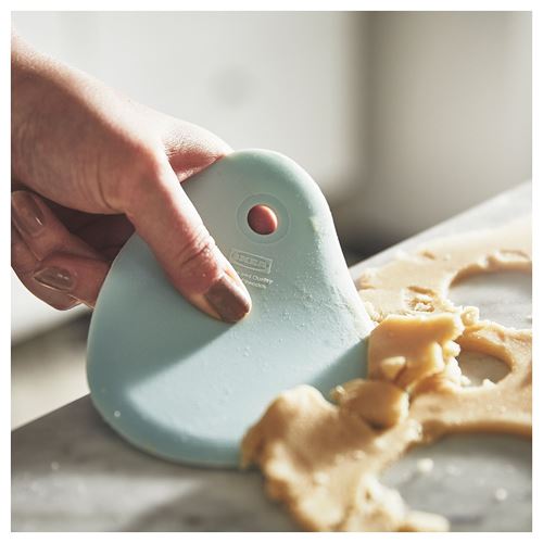 IKEA - LATTBAKAD, bowl scraper, light blue