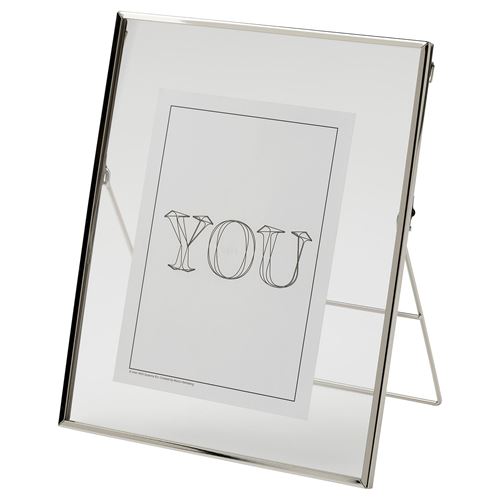 IKEA - LERBODA, grey frame, silver-colour, 20x25 cm