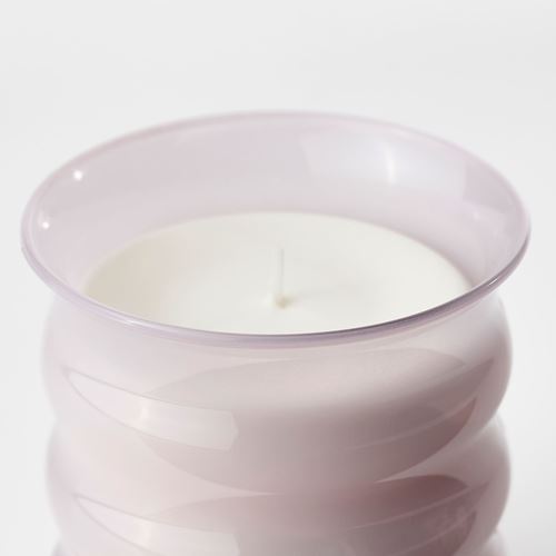 IKEA - LUGNARE, scented candle in cup, pink, 50 hr