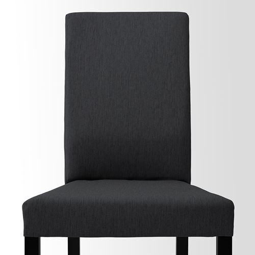 IKEA - KATTIL, fabric chair, Knisa dark grey/black