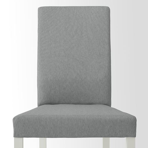 IKEA - KATTIL, fabric chair, white/Knisa light grey