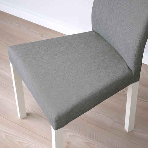 IKEA - KATTIL, fabric chair, white/Knisa light grey