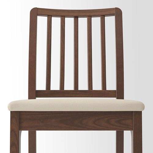 IKEA - EKEDALEN, bar sandalyesi, kahverengi-hakebo bej, 62 cm