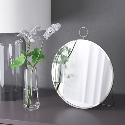 IKEA - GRYTAS, table mirror, silver-colour, 25 cm