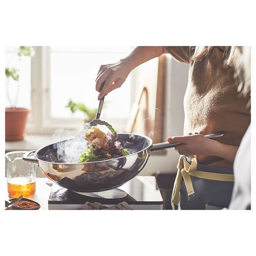 IKEA - IKEA 365+, wok tava, paslanmaz çelik, 32 cm
