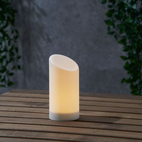 IKEA - ADELLÖVSKOG, LED scented block candle, white, 16 cm