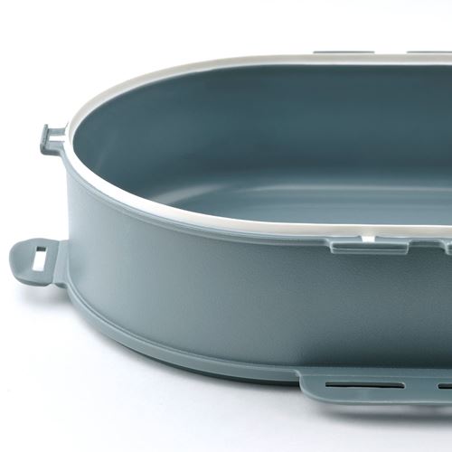 IKEA - UTBJUDA, insert for food container, grey-turquoise, 0,3 l