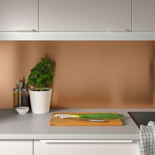 IKEA - LYSEKIL, two-sided wall panel, copper-stainless steel, 119,6x55 cm