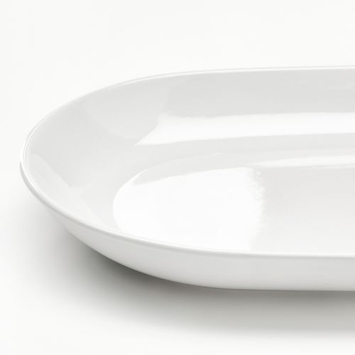 IKEA - GODMIDDAG, platter, white, 32x18 cm