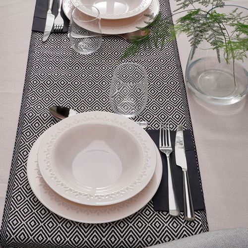 IKEA - PARADISISK, deep plate set, off white, 22 cm