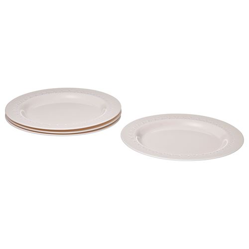 IKEA - PARADISISK, plate set, off white, 26 cm