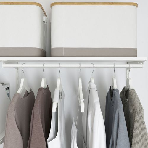 IKEA - BOAXEL/LAGKAPTEN, çalışma masalı raf ünitesi, beyaz, 207x62x201 cm