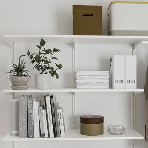 IKEA - BOAXEL/LAGKAPTEN, çalışma masalı raf ünitesi, beyaz, 207x62x201 cm