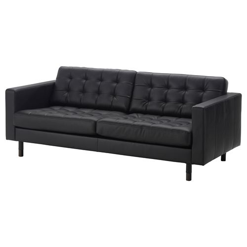 IKEA - LANDSKRONA, frame for 3-seat sofa, grann-bomstad black